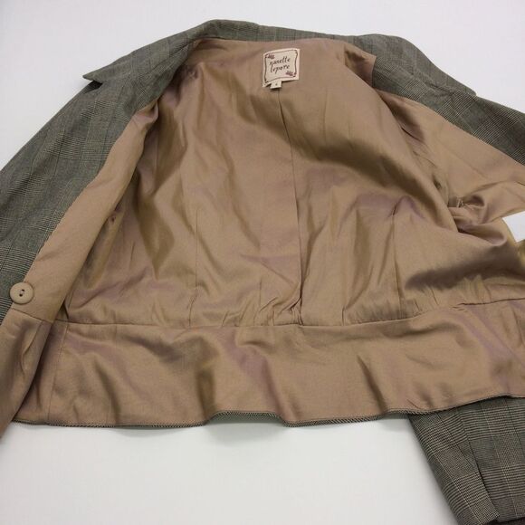 Nanette Lepore Short Jacket w/Wrap Front Closure/Ruffle & Flower Accent @Waist-8 - Picture 7 of 9